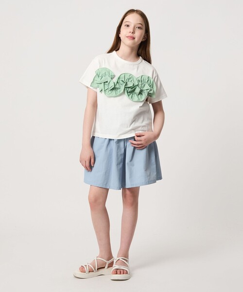 green label relaxing(グリーンレーベルリラクシング)の「【スタメンシリーズ】フリル Tシャツ / キッズ 100cm-160cm(Tシャツ/カットソー・キッズ・ライラック/ライトブルー/オフホワイト/その他1/ライム/ダークグレー・130cm/150cm/160cm/110cm/120cm/100cm/140cm)」の13枚目の写真
