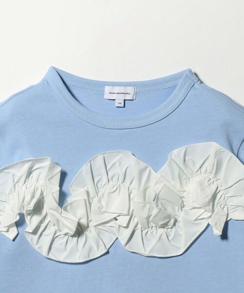 green label relaxing(グリーンレーベルリラクシング)の「【スタメンシリーズ】フリル Tシャツ / キッズ 100cm-160cm(Tシャツ/カットソー・キッズ・ライラック/ライトブルー/オフホワイト/その他1/ライム/ダークグレー・130cm/150cm/160cm/110cm/120cm/100cm/140cm)」の19枚目の写真