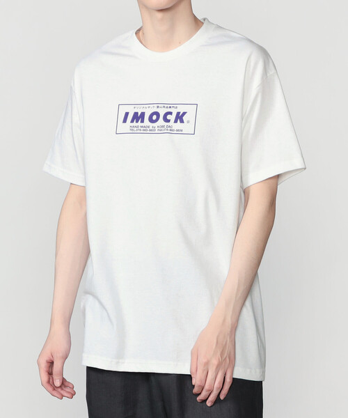 Bshop(ビショップ)の「神戸ザック |〈別注〉IMOCK ロゴTシャツ PURPLE MEN(Tシャツ/カットソー・メンズ・ホワイト系その他・M/L)」の1枚目の写真