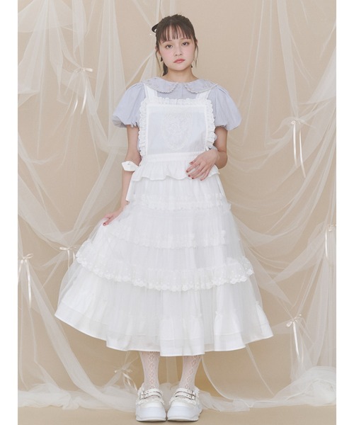 merry jenny(メリージェニー)の「フリルティアードスカート(スカート・レディース・オフホワイト/チャコールグレー/ブラック・FREE)」の22枚目の写真