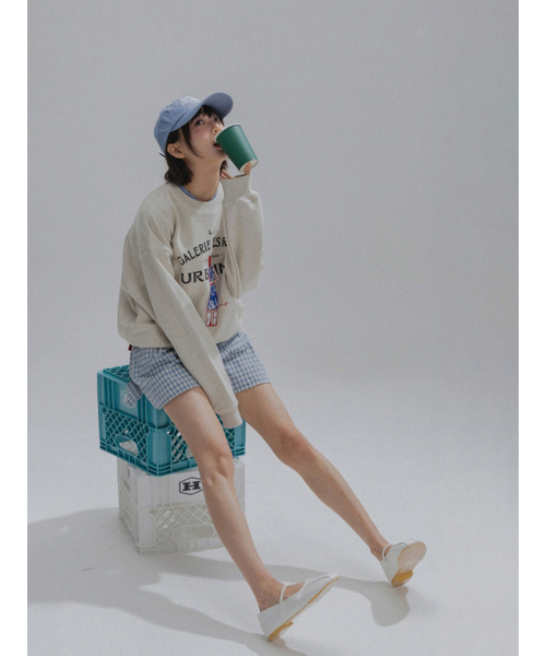 ANNEHEARTS（アンハーツ）の「Easy Relaxed Check Shorts_BLUE（その他パンツ・レディース・その他・FREE）」の3枚目の写真