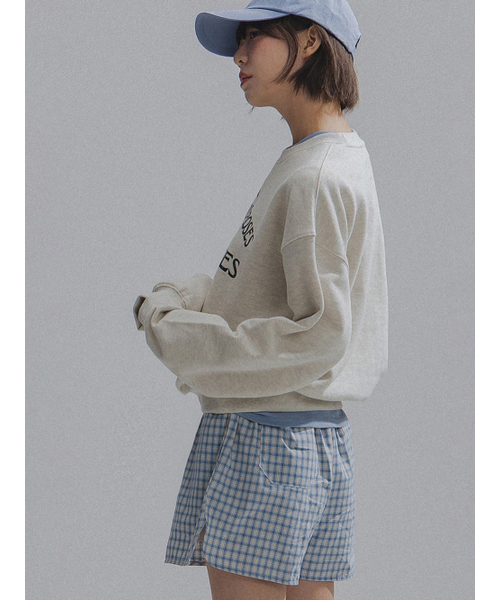 ANNEHEARTS（アンハーツ）の「Easy Relaxed Check Shorts_BLUE（その他パンツ・レディース・その他・FREE）」の4枚目の写真