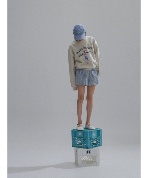 ANNEHEARTS（アンハーツ）の「Easy Relaxed Check Shorts_BLUE（その他パンツ・レディース・その他・FREE）」の5枚目の写真