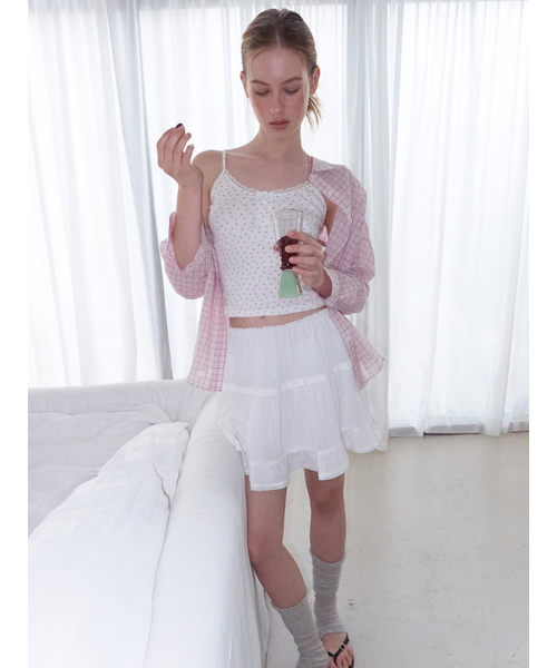 ETMON（エトモン）の「Loose Check Shirt, Pink（シャツ/ブラウス・レディース・その他・F）」の2枚目の写真