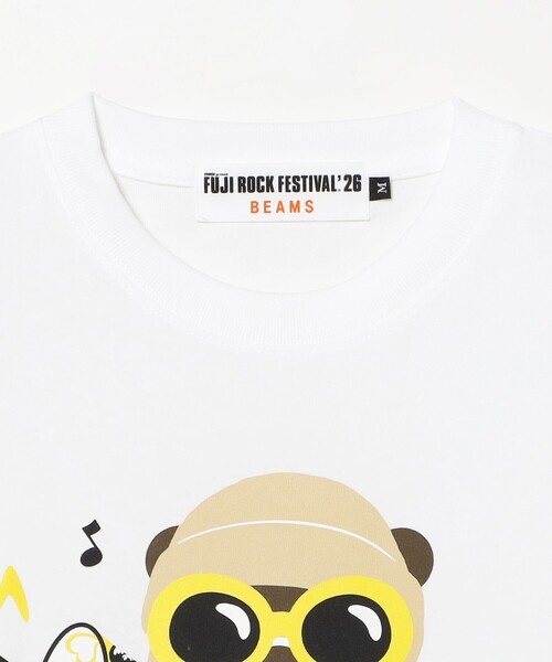 BEAMS(ビームス)の「〈MEN〉FUJI ROCK FESTIVAL'26 / The Wonderful! design works. / GRUNGE MEGAPHONE BEAR TEE(WEB限定)(Tシャツ/カットソー・メンズ・ホワイト・M/L/XL/XXL)」の2枚目の写真