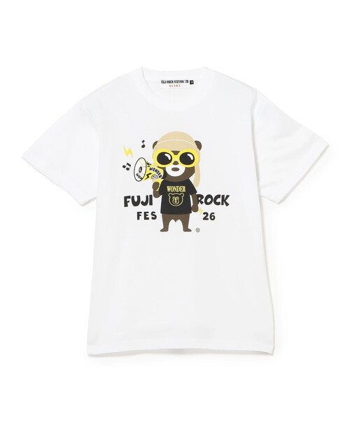 BEAMS(ビームス)の「〈MEN〉FUJI ROCK FESTIVAL'26 / The Wonderful! design works. / GRUNGE MEGAPHONE BEAR TEE(WEB限定)(Tシャツ/カットソー・メンズ・ホワイト・M/L/XL/XXL)」の7枚目の写真