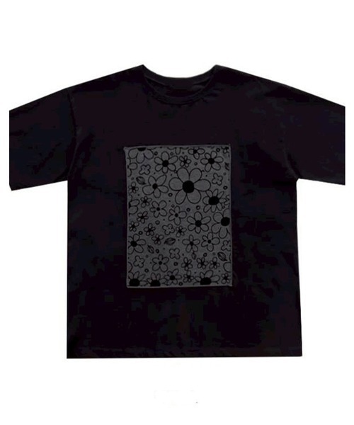 NOWLE(ノウル)の「【NOWLE】フラワープリント スクエアグラフィック 半袖 Tシャツ / モノトーンフラワー(Tシャツ/カットソー・レディース・ブラック・X-LARGE/LARGE/MEDIUM)」の13枚目の写真
