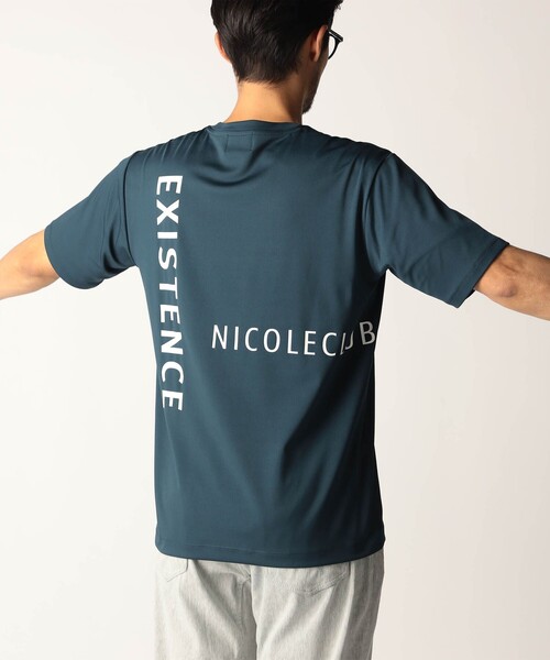 NICOLE CLUB FOR MEN（ニコルクラブフォーメン）の「バック×クロスロゴTシャツ（Tシャツ/カットソー・メンズ・ホワイト/ブルー/ボルドー/ブラック・M/L/XL）」の11枚目の写真