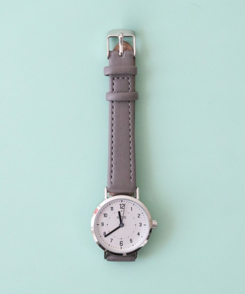nattito(ナティート)の「〈nattito/ナティート〉Casual Watch/カジュアルウォッチ ジョン YM097(アナログ腕時計・レディース・グレー/ブルー/キャメル・30)」の1枚目の写真