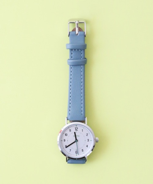 nattito(ナティート)の「〈nattito/ナティート〉Casual Watch/カジュアルウォッチ ジョン YM097(アナログ腕時計・レディース・グレー/ブルー/キャメル・30)」の2枚目の写真