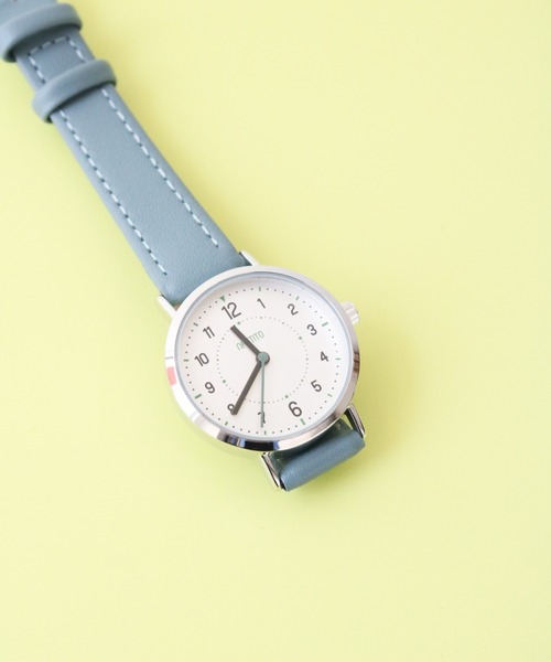 nattito(ナティート)の「〈nattito/ナティート〉Casual Watch/カジュアルウォッチ ジョン YM097(アナログ腕時計・レディース・グレー/ブルー/キャメル・30)」の6枚目の写真