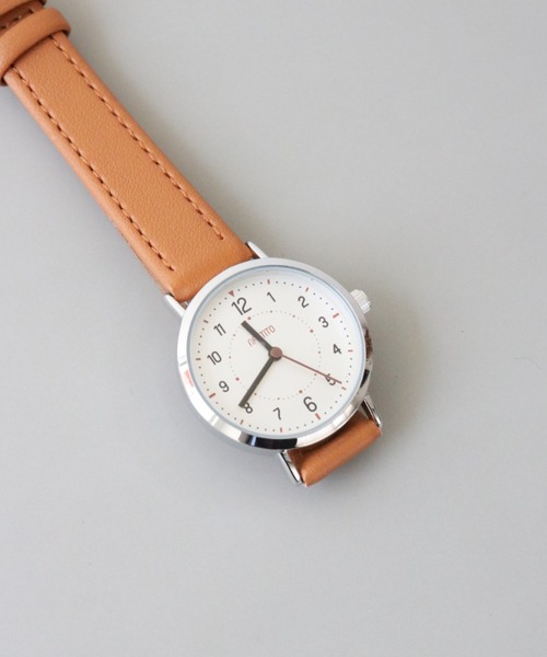 nattito(ナティート)の「〈nattito/ナティート〉Casual Watch/カジュアルウォッチ ジョン YM097(アナログ腕時計・レディース・グレー/ブルー/キャメル・30)」の8枚目の写真
