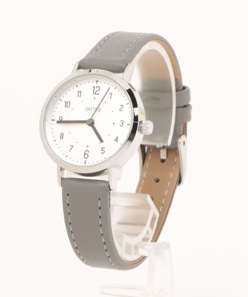 nattito(ナティート)の「〈nattito/ナティート〉Casual Watch/カジュアルウォッチ ジョン YM097(アナログ腕時計・レディース・グレー/ブルー/キャメル・30)」の13枚目の写真