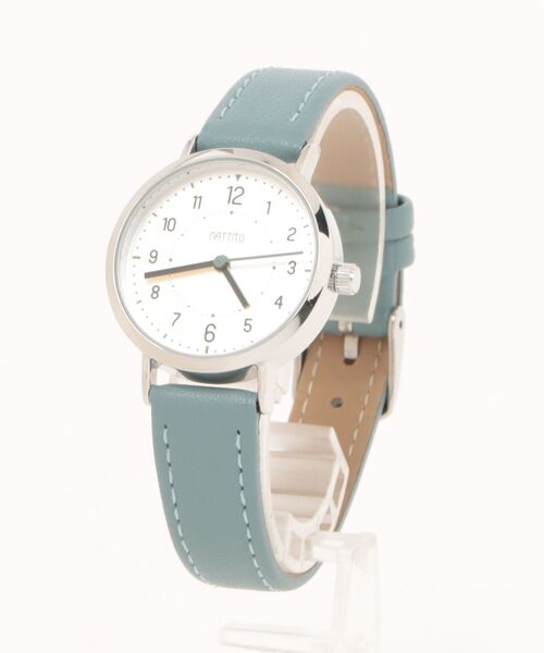 nattito(ナティート)の「〈nattito/ナティート〉Casual Watch/カジュアルウォッチ ジョン YM097(アナログ腕時計・レディース・グレー/ブルー/キャメル・30)」の14枚目の写真