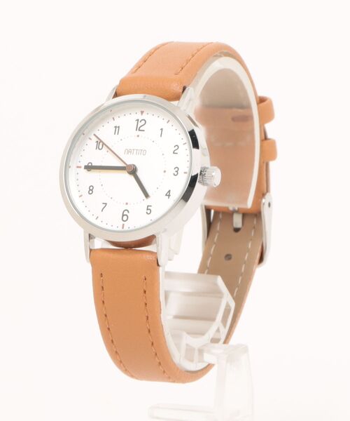nattito(ナティート)の「〈nattito/ナティート〉Casual Watch/カジュアルウォッチ ジョン YM097(アナログ腕時計・レディース・グレー/ブルー/キャメル・30)」の15枚目の写真