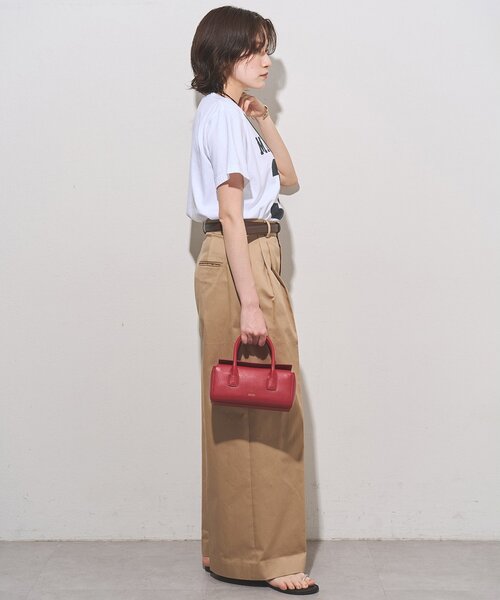 Whim Gazette(ウィムガゼット)の「フロントナンバーTシャツ(Tシャツ/カットソー・レディース・チャコールグレー/オフホワイト/パープル/ネイビー/バーガンディー・FREE)」の10枚目の写真