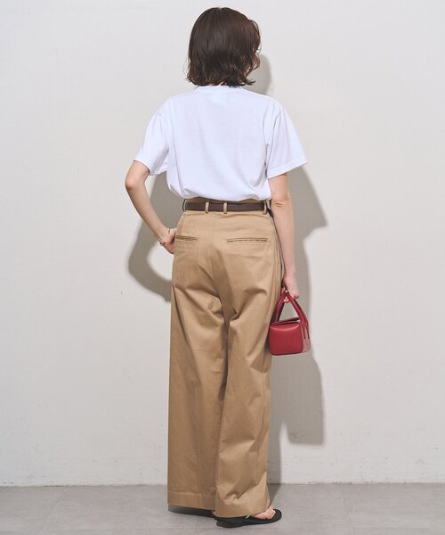Whim Gazette(ウィムガゼット)の「フロントナンバーTシャツ(Tシャツ/カットソー・レディース・チャコールグレー/オフホワイト/パープル/ネイビー/バーガンディー・FREE)」の9枚目の写真