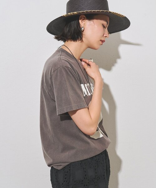 Whim Gazette(ウィムガゼット)の「フロントナンバーTシャツ(Tシャツ/カットソー・レディース・チャコールグレー/オフホワイト/パープル/ネイビー/バーガンディー・FREE)」の18枚目の写真