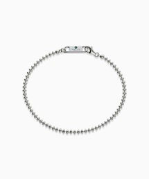 VALIK（バリク）の「[925シルバー] No.90 グリーンタック オーバルボール チェーン ブレスレット（ブレスレット）」