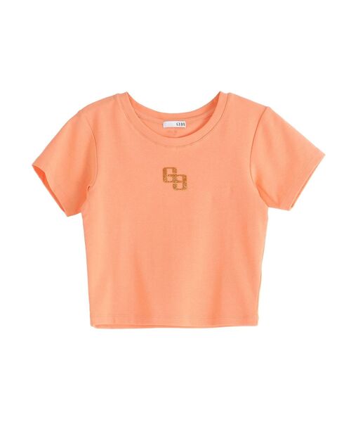 GYDA(ジェイダ)の「GLITTER GG Tシャツ(Tシャツ/カットソー・レディース・ミント/ブラック/オフホワイト/ピンク・FREE)」の5枚目の写真