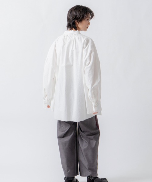 WHYTO.（ホワイト）の「「WHYTO. / ホワイト」side velour line pants（その他パンツ・レディース・ブラウン/チャコールグレー/ブラック・36/38）」の6枚目の写真