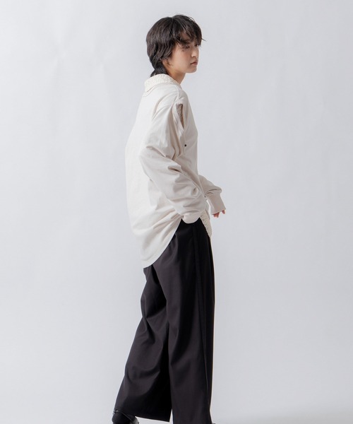 WHYTO.（ホワイト）の「「WHYTO. / ホワイト」side velour line pants（その他パンツ・レディース・ブラウン/チャコールグレー/ブラック・36/38）」の12枚目の写真
