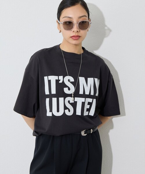 Whim Gazette(ウィムガゼット)の「フロントロゴTシャツ(Tシャツ/カットソー・レディース・チャコールグレー/オフホワイト・FREE)」の1枚目の写真