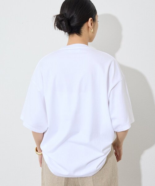 Whim Gazette(ウィムガゼット)の「フロントロゴTシャツ(Tシャツ/カットソー・レディース・チャコールグレー/オフホワイト・FREE)」の5枚目の写真