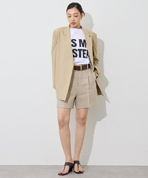 Whim Gazette(ウィムガゼット)の「フロントロゴTシャツ(Tシャツ/カットソー・レディース・チャコールグレー/オフホワイト・FREE)」の8枚目の写真