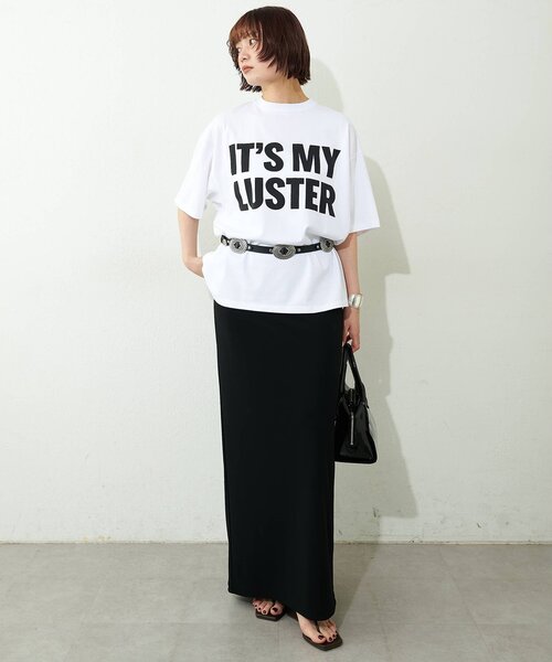Whim Gazette(ウィムガゼット)の「フロントロゴTシャツ(Tシャツ/カットソー・レディース・チャコールグレー/オフホワイト・FREE)」の9枚目の写真