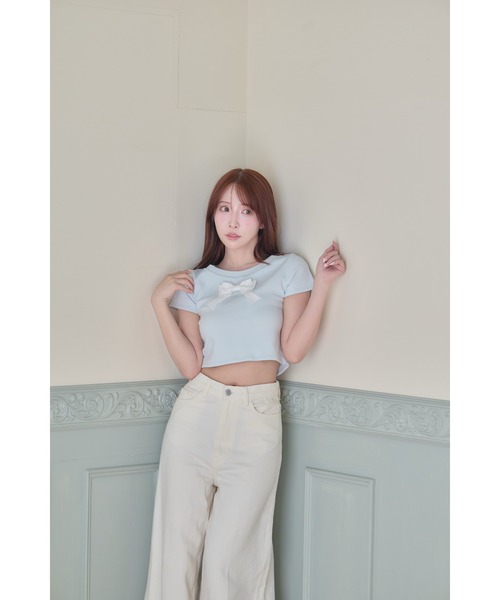 Mini Ribbon Tee（Tシャツ/カットソー）｜MISTREASS（ミストレアス）の