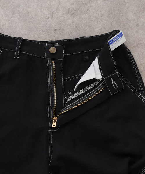 FRAMeWORK（フレームワーク）の「UNION HERCULES/ユニオンヘラクレス work pants（デニムパンツ・レディース・ベージュ/ブラック・28/30）」の10枚目の写真