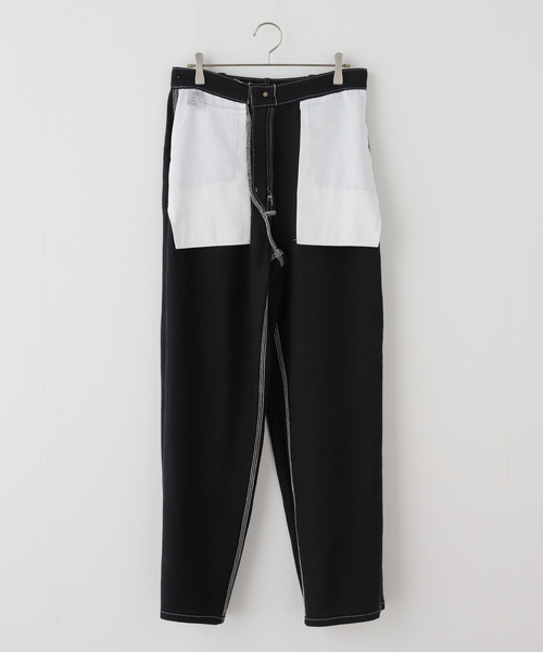 FRAMeWORK（フレームワーク）の「UNION HERCULES/ユニオンヘラクレス work pants（デニムパンツ・レディース・ベージュ/ブラック・28/30）」の9枚目の写真