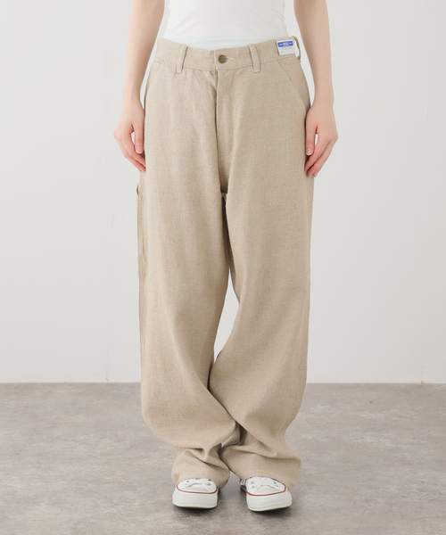 FRAMeWORK（フレームワーク）の「UNION HERCULES/ユニオンヘラクレス work pants（デニムパンツ・レディース・ベージュ/ブラック・28/30）」の4枚目の写真