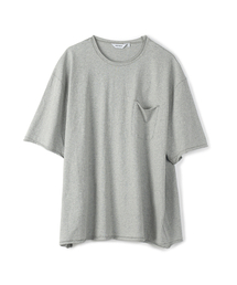 ローヘッジポケットTメランジグレー