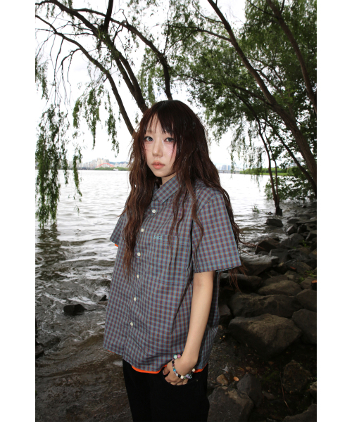 ERSCO(イーアルエスコ)の「チェックシャツ_ネイビー(シャツ/ブラウス・レディース・その他・X-LARGE/LARGE/MEDIUM)」の15枚目の写真