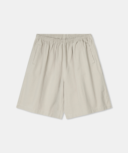 THEENDQUESTION(ジエンドクエスチョン)の「Ripstop pigment half pants / BEIGE(その他パンツ・レディース・その他・FREE)」の1枚目の写真