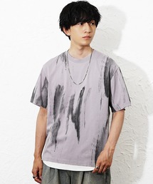 MinoriTY | 【MinoriTY】ペインティングオーバーサイズTシャツ メンズ 夏服 ユニセックス 半袖 プリントTシャツ(Tシャツ/カットソー)