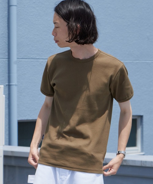AVIREX（アヴィレックス）の「AVIREX/アビレックス DAILY S/S RIB CREW NECK TEE デイリー 半袖 リブ クルーネック Tシャツ タイト スリムフィット メンズ レディース 2026年 夏 夏服（Tシャツ/カットソー・メンズ・グレー/チャコール/オリーブ/ロイヤルブルー/ホワイト/ブラック・M/L/S）」の5枚目の写真