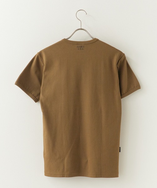 AVIREX（アヴィレックス）の「AVIREX/アビレックス DAILY S/S RIB CREW NECK TEE デイリー 半袖 リブ クルーネック Tシャツ タイト スリムフィット メンズ レディース 2026年 夏 夏服（Tシャツ/カットソー・メンズ・グレー/チャコール/オリーブ/ロイヤルブルー/ホワイト/ブラック・M/L/S）」の18枚目の写真