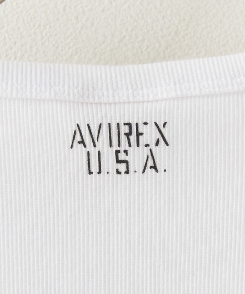 AVIREX（アヴィレックス）の「AVIREX/アビレックス DAILY S/S RIB CREW NECK TEE デイリー 半袖 リブ クルーネック Tシャツ タイト スリムフィット メンズ レディース 2026年 夏 夏服（Tシャツ/カットソー・メンズ・グレー/チャコール/オリーブ/ロイヤルブルー/ホワイト/ブラック・M/L/S）」の12枚目の写真