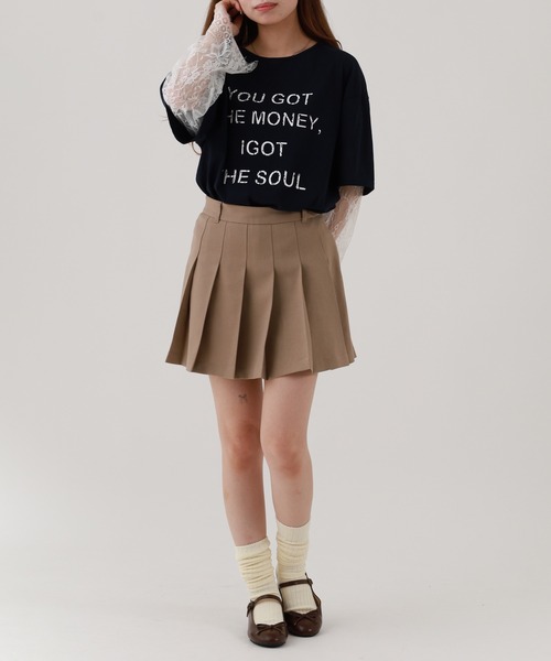 FUNALIVE(ファンアライブ)の「je crois soi レース袖 ロゴプリントカットソー(Tシャツ/カットソー・レディース・ピンク/オフホワイト/ネイビー・FREE)」の19枚目の写真