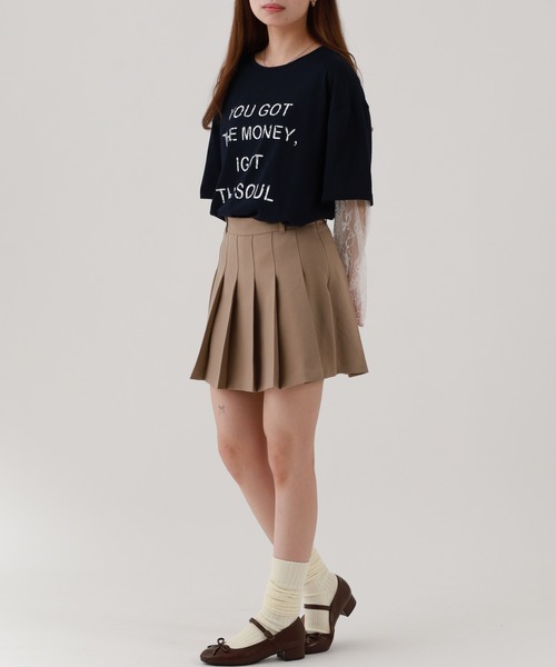 FUNALIVE(ファンアライブ)の「je crois soi レース袖 ロゴプリントカットソー(Tシャツ/カットソー・レディース・ピンク/オフホワイト/ネイビー・FREE)」の20枚目の写真