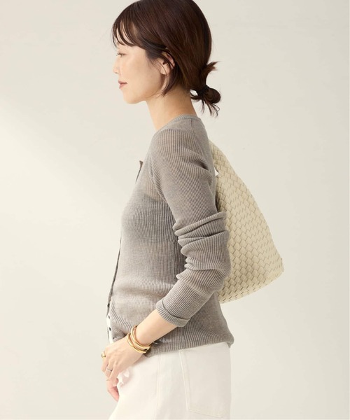plage（プラージュ）の「《追加》R’IAM RIB SEER プルオーバー（ニット/セーター・レディース・ベージュ/アイボリー/ブラウン・FREE）」の7枚目の写真