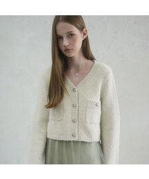 Elodie Pocket Crop Knit Cardigan - 5COL