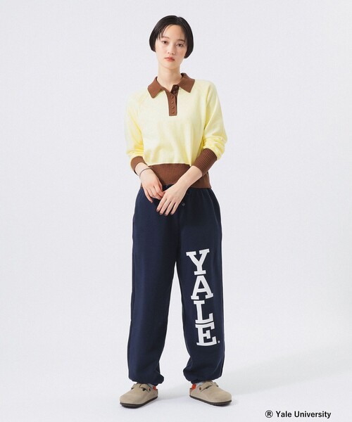 BEAMS BOY(ビームスボーイ)の「カラーブロック ニット ポロ(ニット/セーター・レディース・サックスブルー/ネイビー/イエロー・0/1/2)」の4枚目の写真