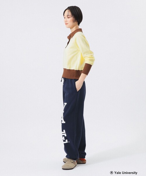 BEAMS BOY(ビームスボーイ)の「カラーブロック ニット ポロ(ニット/セーター・レディース・サックスブルー/ネイビー/イエロー・0/1/2)」の5枚目の写真