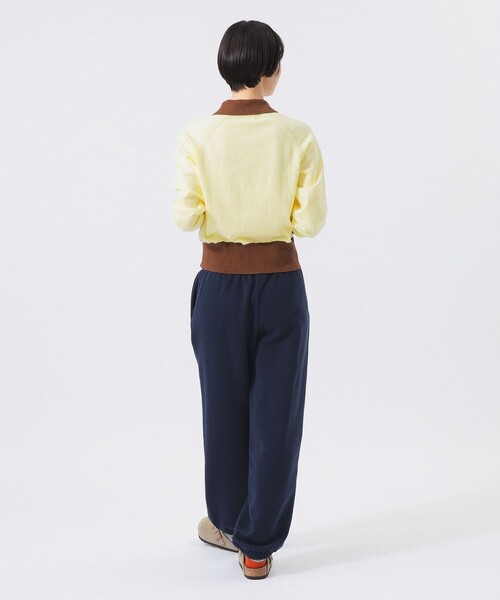 BEAMS BOY(ビームスボーイ)の「カラーブロック ニット ポロ(ニット/セーター・レディース・サックスブルー/ネイビー/イエロー・0/1/2)」の6枚目の写真