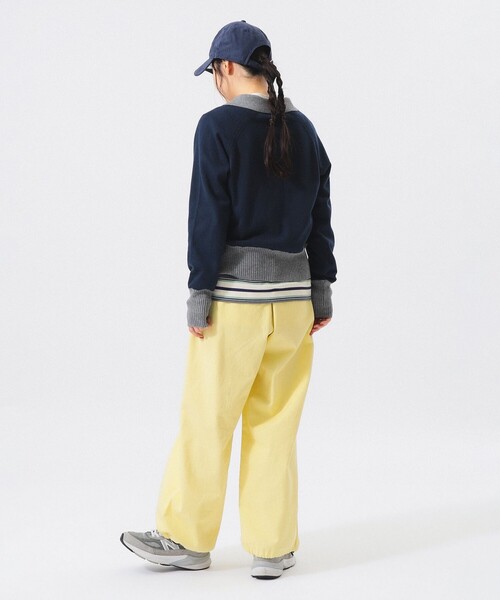 BEAMS BOY(ビームスボーイ)の「カラーブロック ニット ポロ(ニット/セーター・レディース・サックスブルー/ネイビー/イエロー・0/1/2)」の10枚目の写真