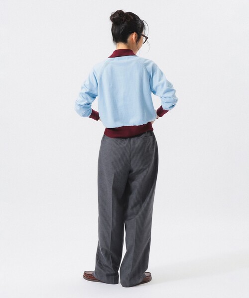 BEAMS BOY(ビームスボーイ)の「カラーブロック ニット ポロ(ニット/セーター・レディース・サックスブルー/ネイビー/イエロー・0/1/2)」の14枚目の写真